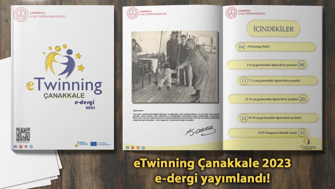 eTwinning Çanakkale 2023 e-dergi Yayımlandı!